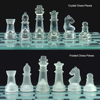 Clear Glass Chess Board Set