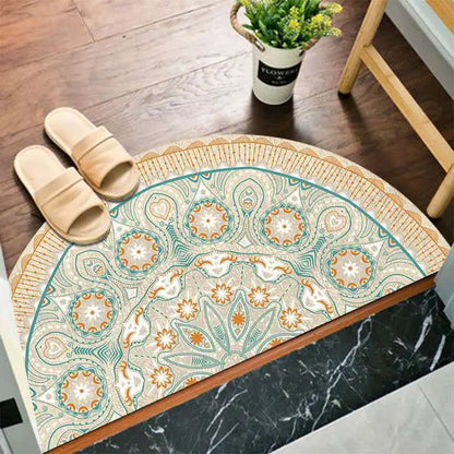 Befez | Rustic Anti-Slip Half Circle Door Mat