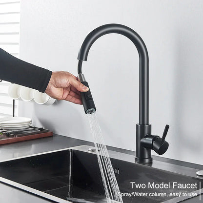 Modern Hands-Free Kitchen Faucet with Sensor Tap