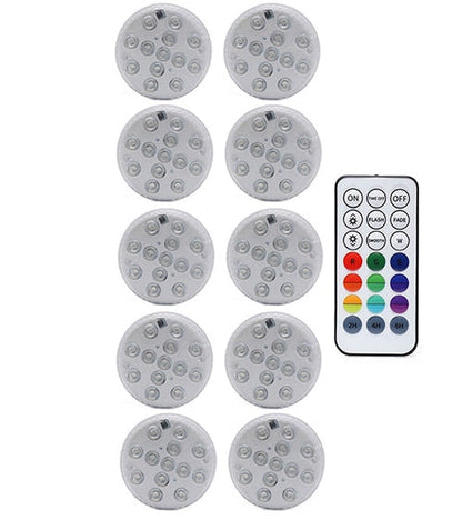 Colorful LED Waterproof Lamp with Free Remote