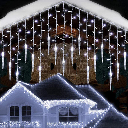Warm White Outdoor LED String Lights Curtain