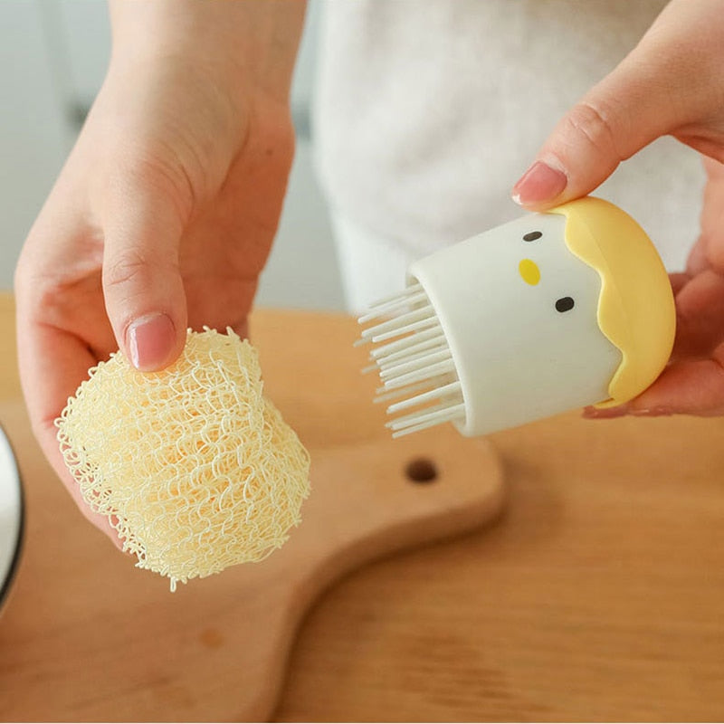 Colorful Egg Shaped Kitchen Scrub Brush