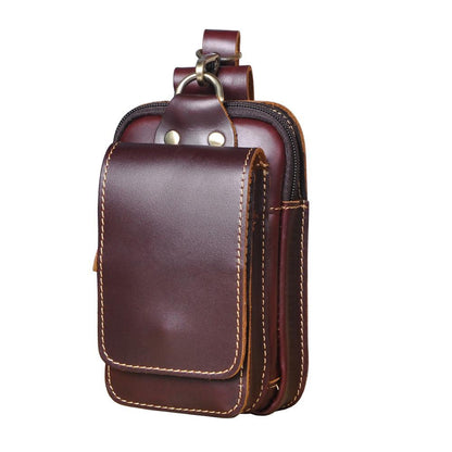 Stylish Genuine Leather Belt Bag for Men