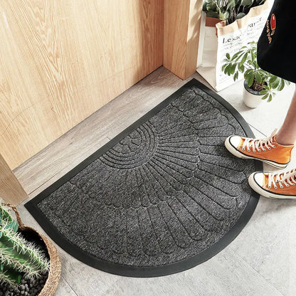 Plush Half Round Bathroom Mat for Ultimate Comfort