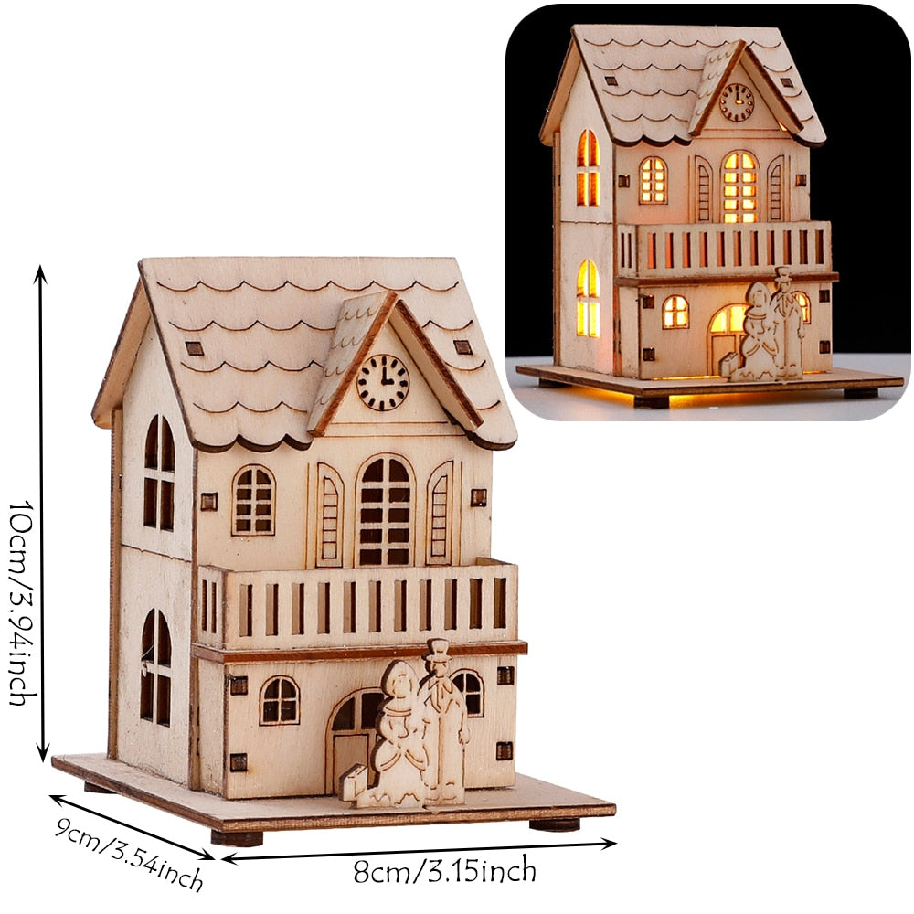 Rustic Wood Hanging Home Glow Lamp