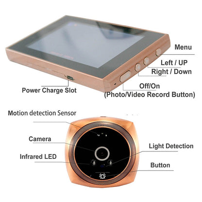 Wireless Motion Sensor Door Viewer Camera