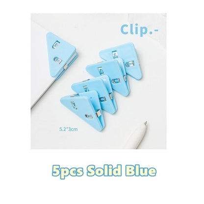 Colorful Page Triangle Bookmark Clip