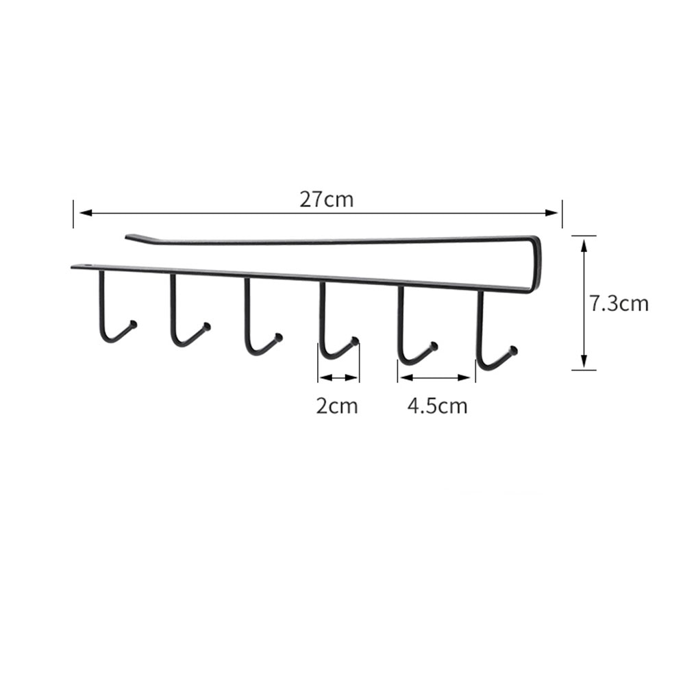 Space Saving Under Sink Storage Hook Rack