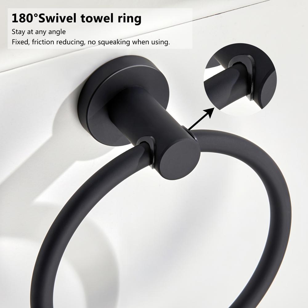 Modern Chrome Towel Ring Holder