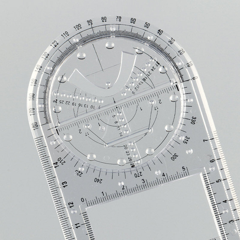 Modern Geometric Pattern Straight Edge Ruler