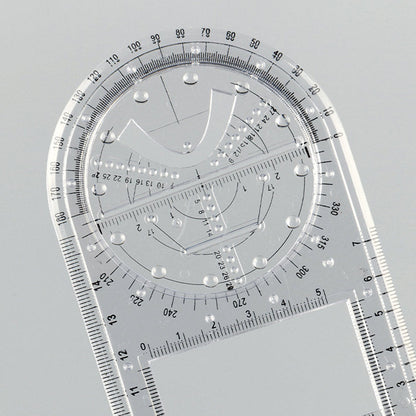 Modern Geometric Pattern Straight Edge Ruler