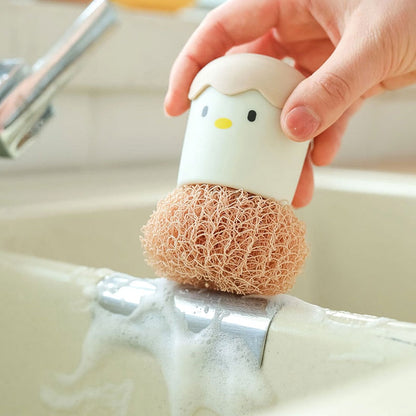 Colorful Egg Shaped Kitchen Scrub Brush