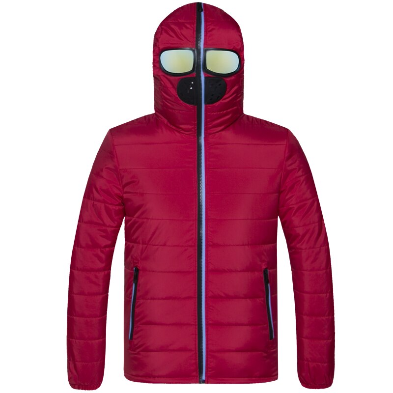 Warm Hooded Parka Jacket with Face Mask
