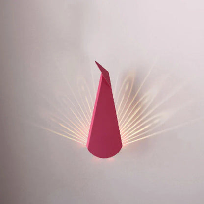 Stylish LED Accent Wall Light Peacock Design