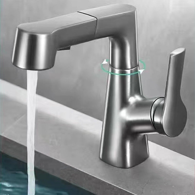 Chrome Kitchen Faucet With Pull Out Spray Nozzle - Befez