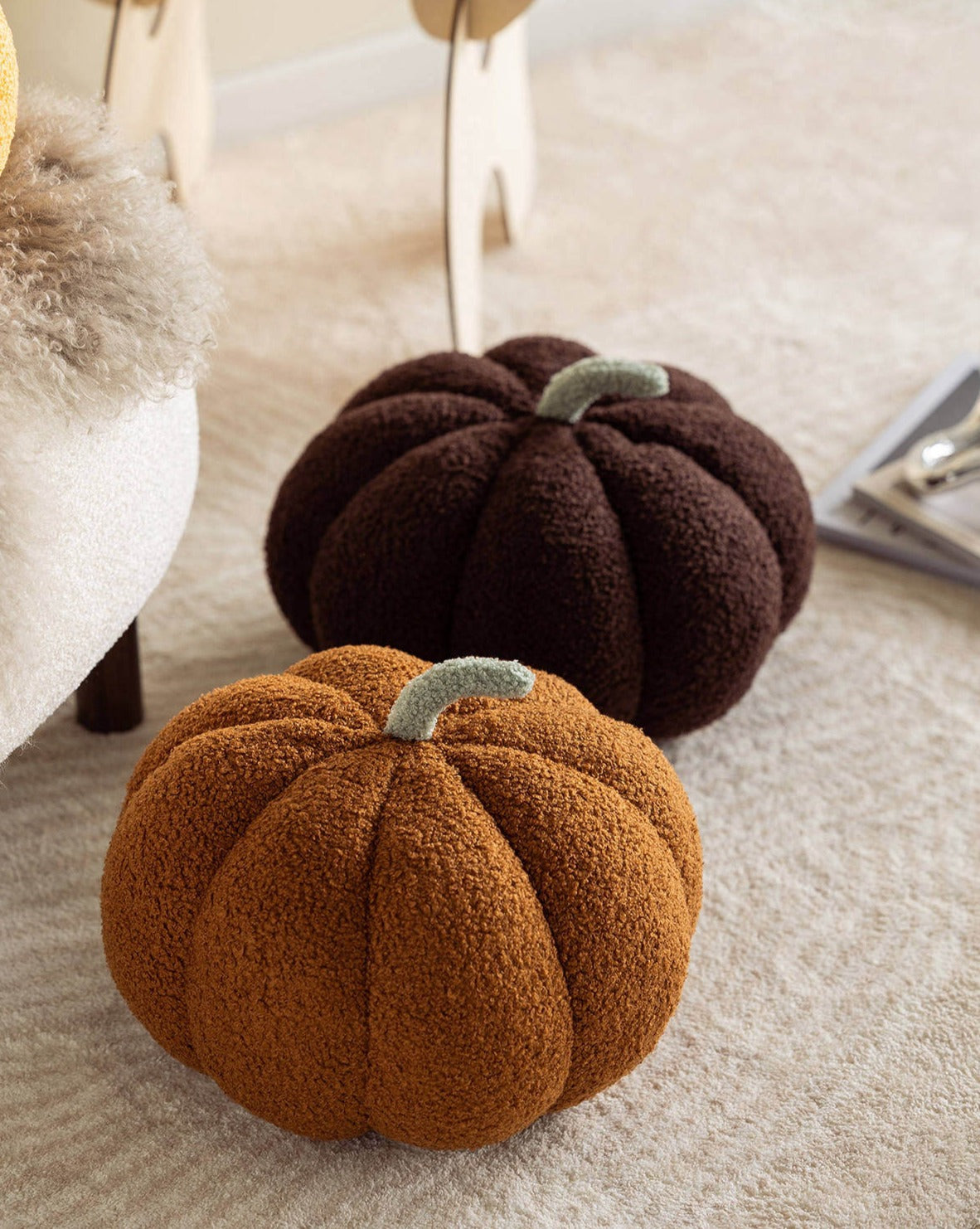 Soft Orange Fall Pillow