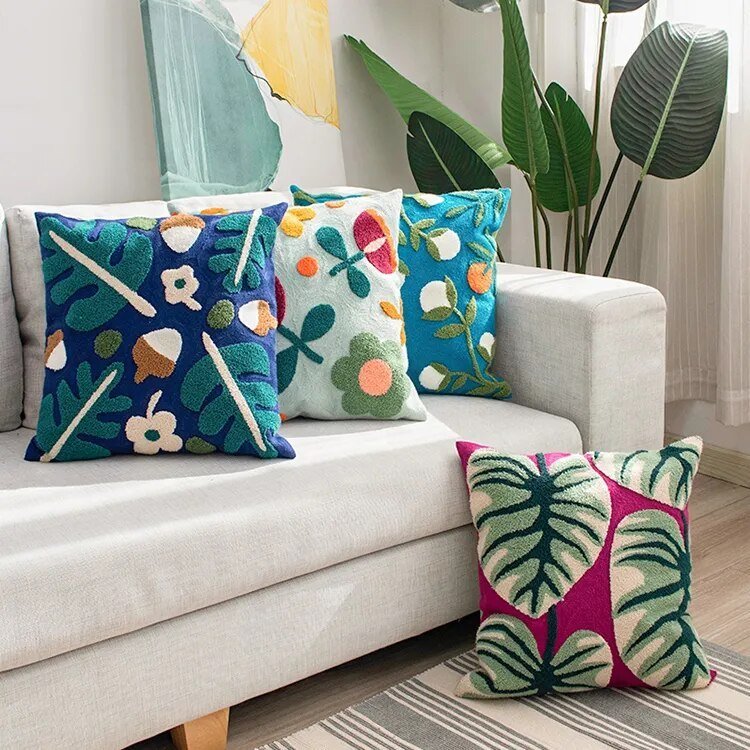 Natural Floral Pattern Cushions