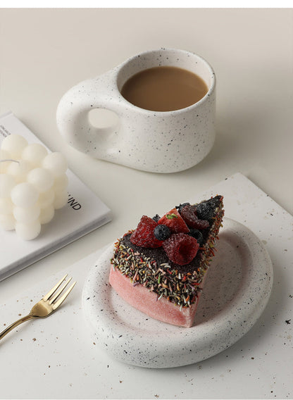 Simple Elegant Porcelain Tea Cup and Saucer Set