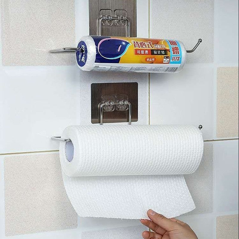 Space Saving Kitchen Paper Towel Holder Set