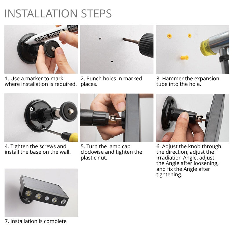 Bright Solar Powered Security Light