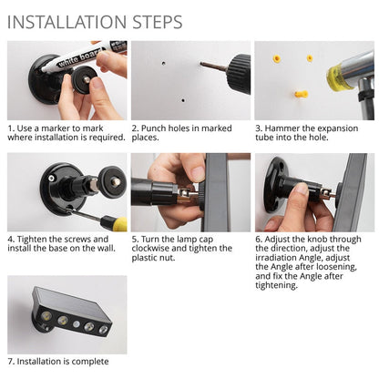 Bright Solar Powered Security Light