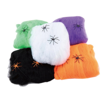 Spooky Fake Stretchy Web Halloween Decor