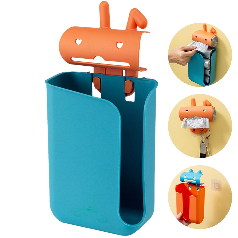 Compact Trash Bag Holder Organizer Rack