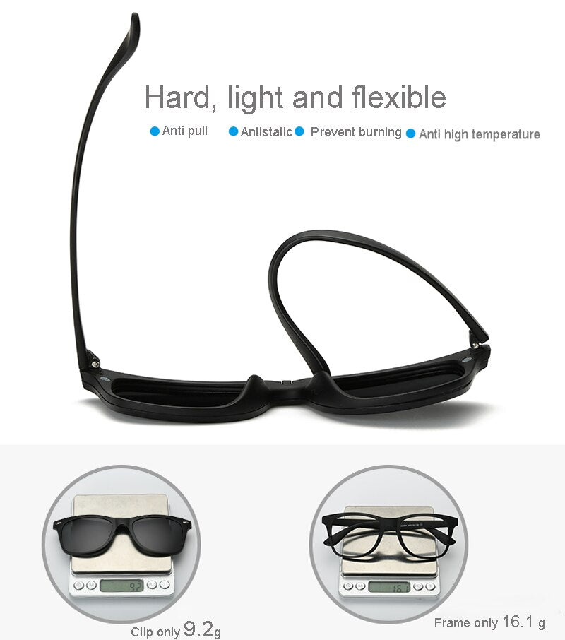 Premium Polarized Sunglasses with Magnetic Lenses
