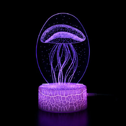 Colorful 3D Bedroom Table Lamp