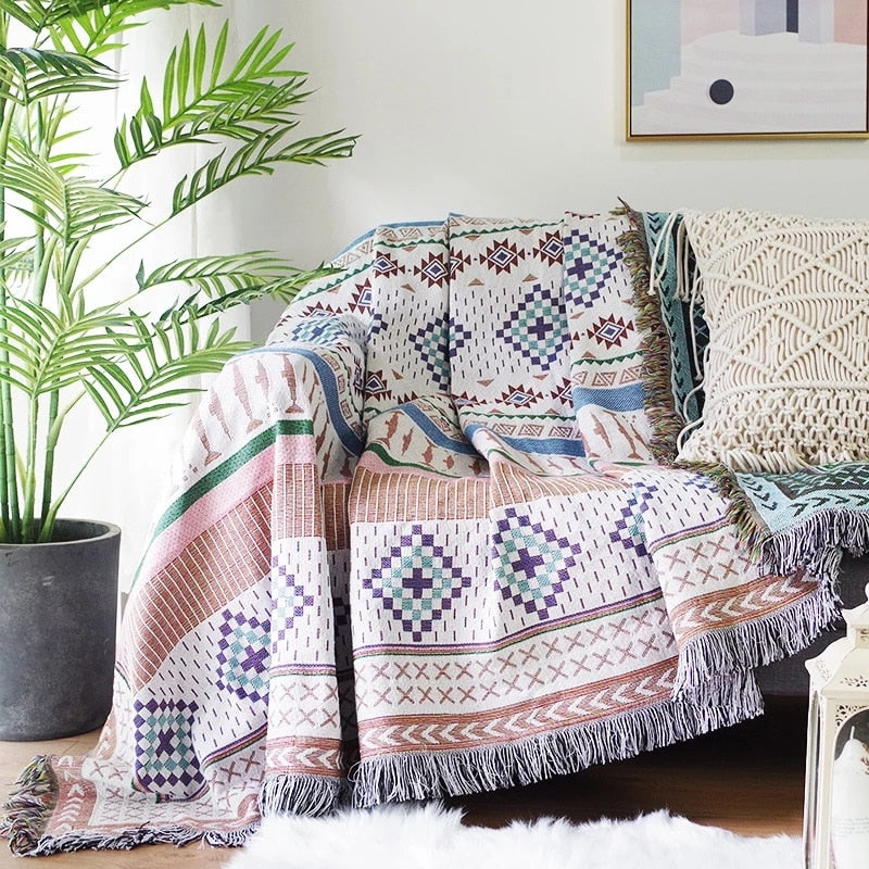 Cozy Autumn Pumpkin Throw Blanket