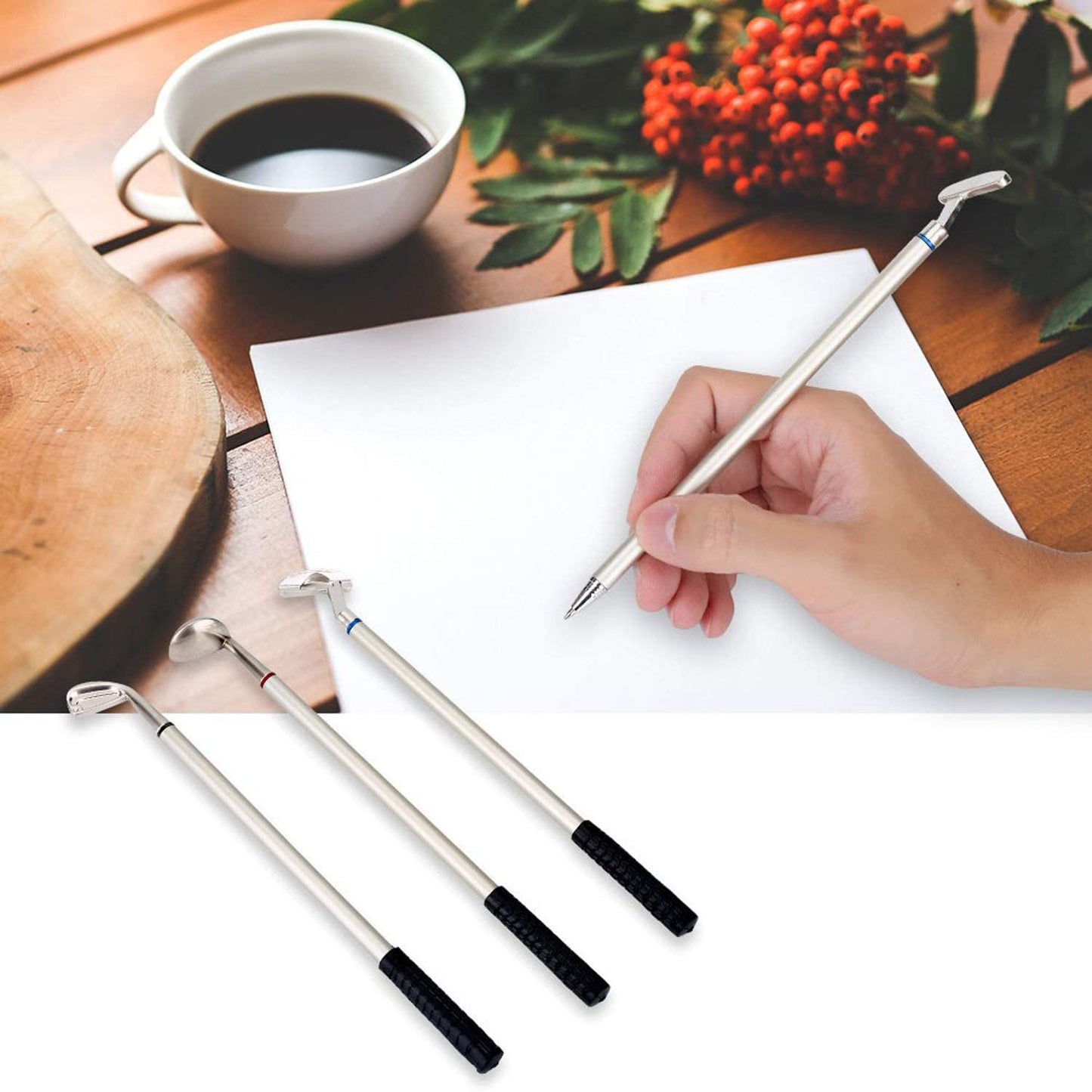 Compact Golf-Themed Pen Gift Set