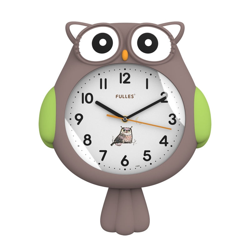 Adorable Night Owl Wall Clock