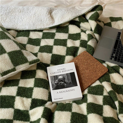 Warm Plaid Blanket Throw