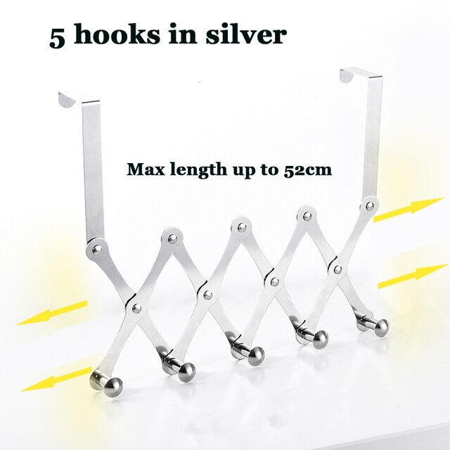 Space Saving Over Door Storage Hook Rack