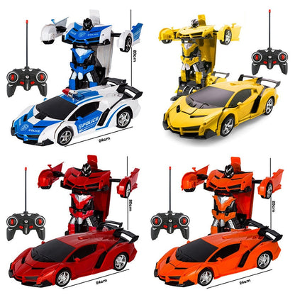Turbo RC Transforming Robot Racing Car Toy