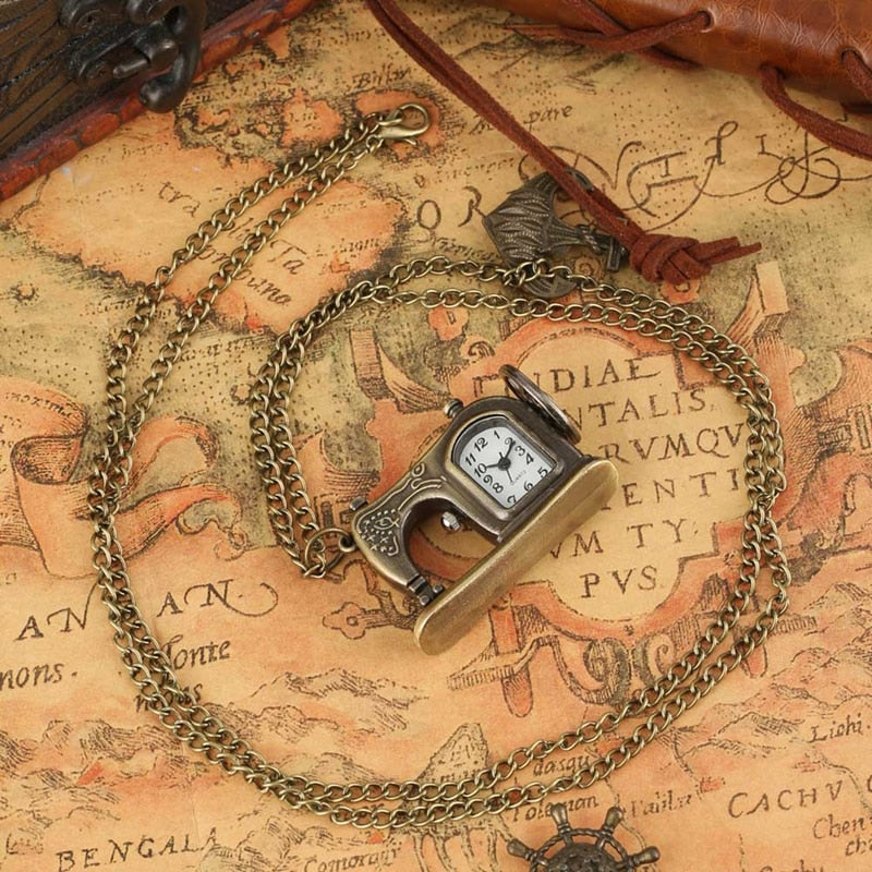 Vintage Style Sewing Machine Wristwatch