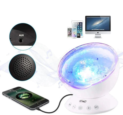 Bright Ocean Themed Table Lamp