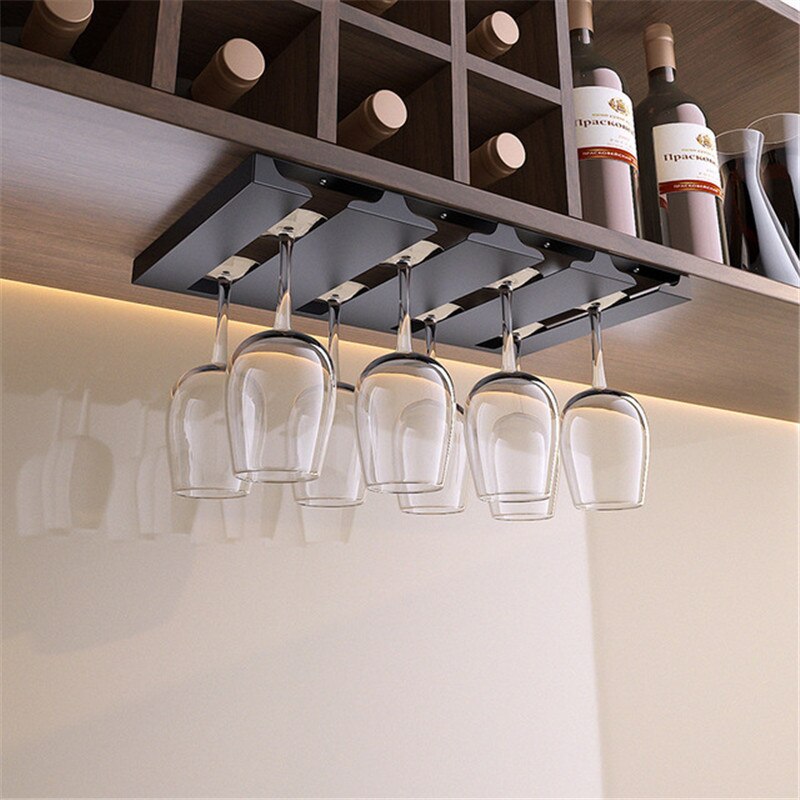 Space Saving Under Sink Glass Shelf Rack