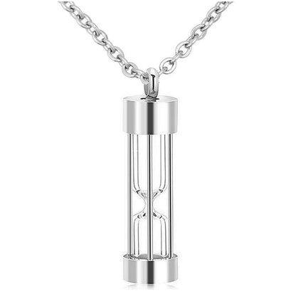 Timeless Sand Timer Glass Pendant