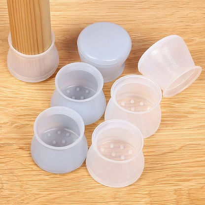 Non-Slip Soft Silicone Chair Leg Protectors Set