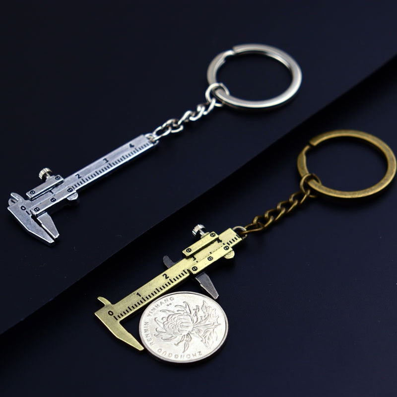 Compact Pocket Caliper Keychain Tool