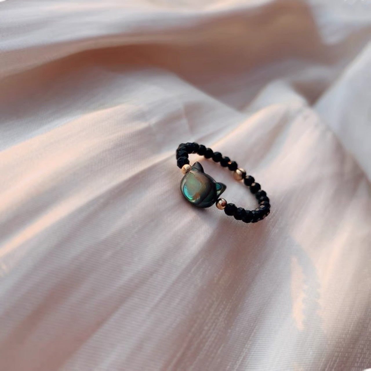 Lucky Charm Gold Cat Ring