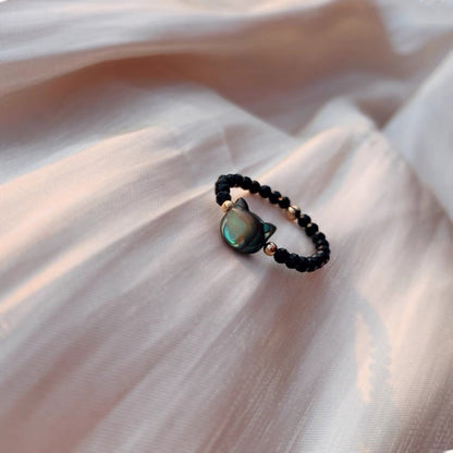 Lucky Charm Gold Cat Ring