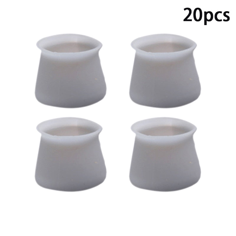 Non-Slip Soft Silicone Chair Leg Protectors Set