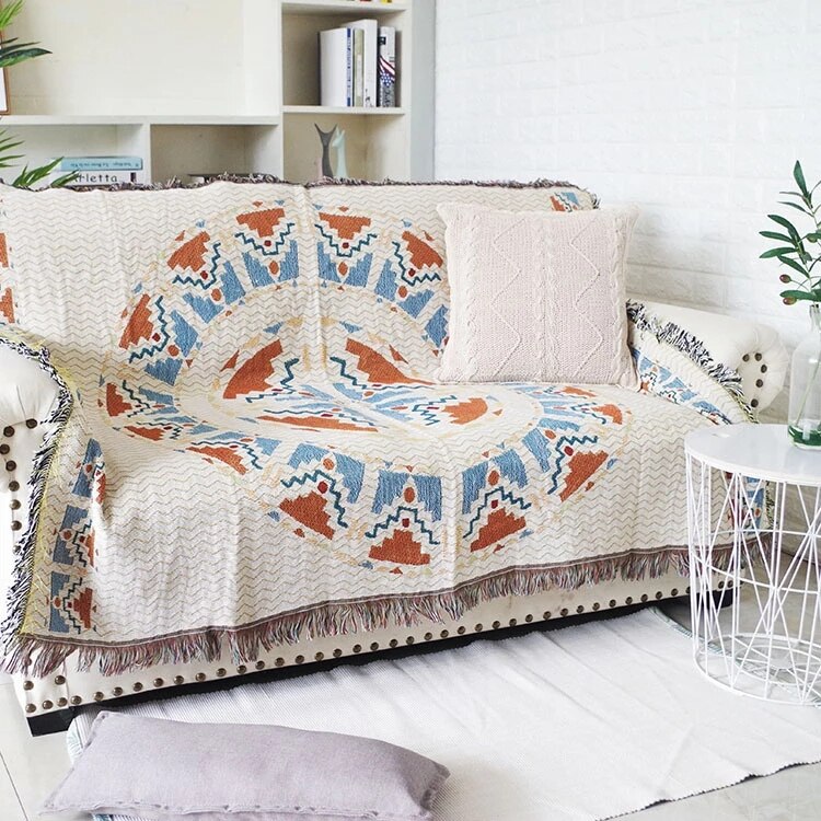 Cozy Autumn Pumpkin Throw Blanket