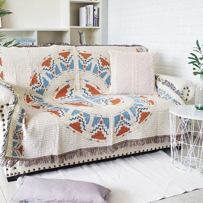 Cozy Autumn Pumpkin Throw Blanket