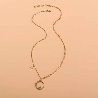 Beautiful Lunar Long Pendant Necklace