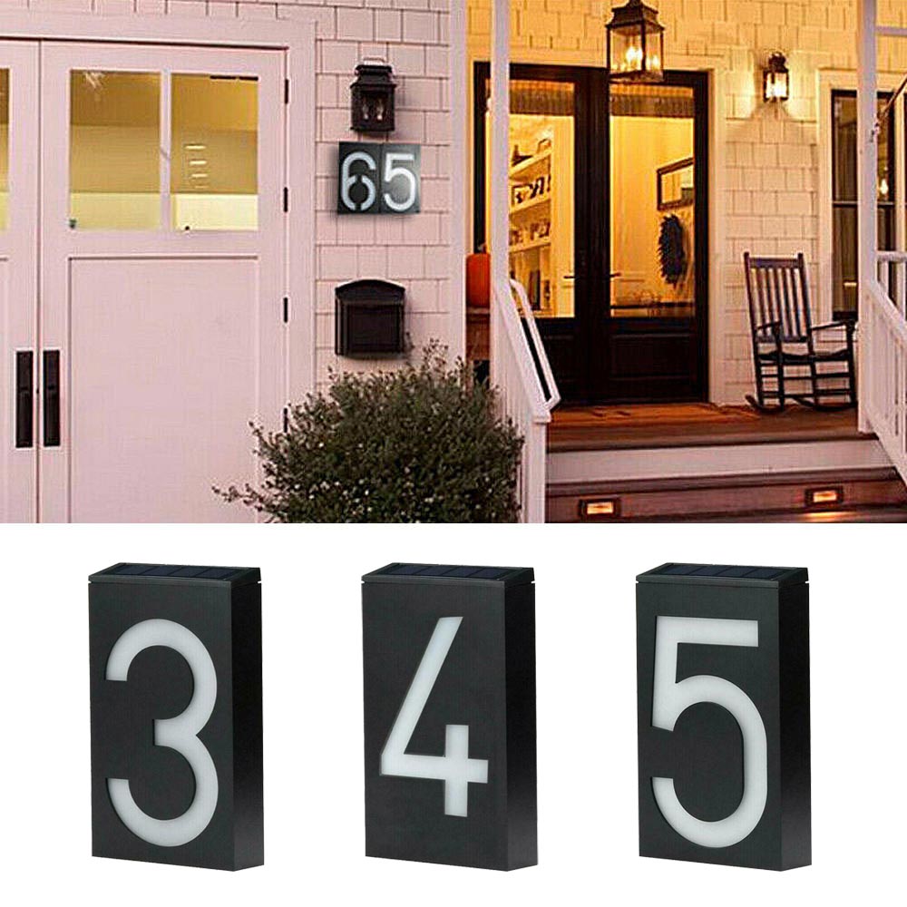 Befez Solar Powered House Number Sign