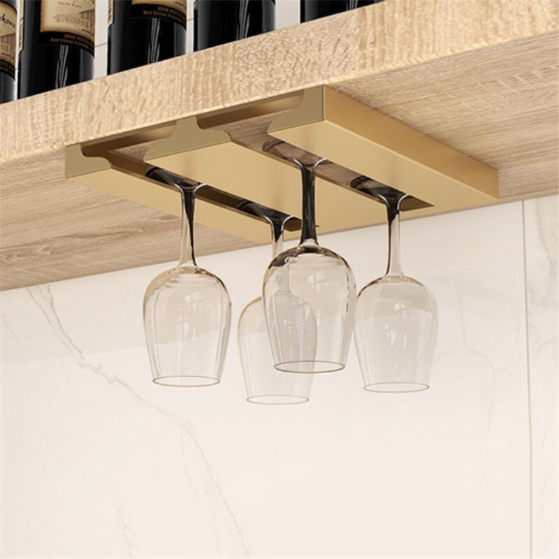 Space Saving Under Sink Glass Shelf Rack