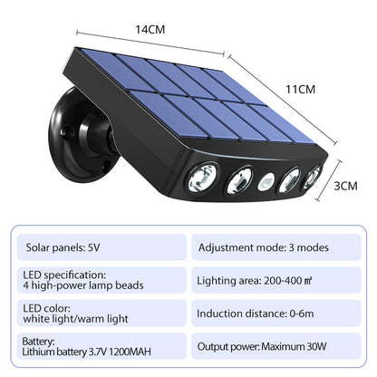 Bright Solar Powered Security Light